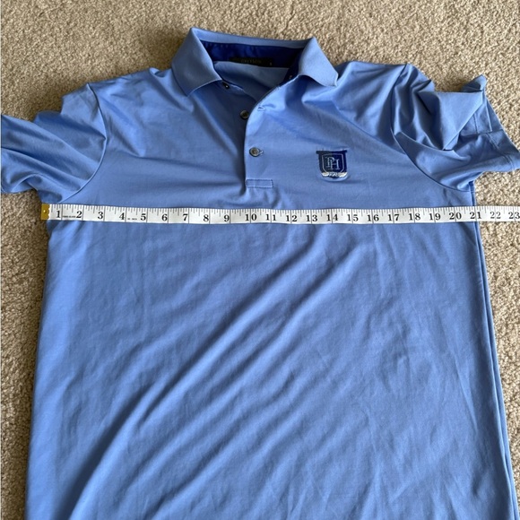 Greyson athletic sports preppy blue polo golf short sleeve tee T-shirt sz small - Picture 9 of 12